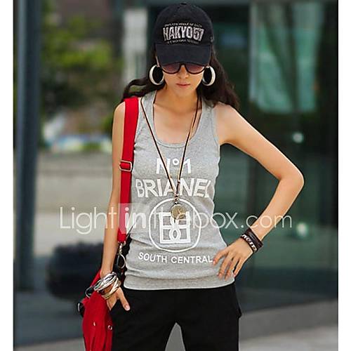 Womens Print Slim Vest