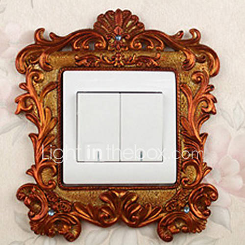 Luxury Palace Style Orange Light Switch Stickers