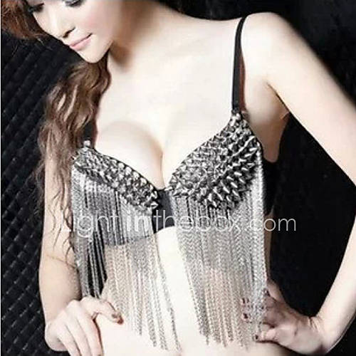 Womens Rivet Chain Bra