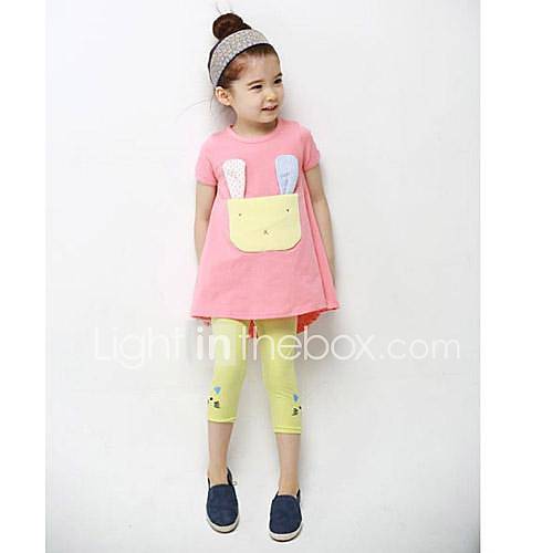 Girls Fashion T ShirtsLeggings Sets Lovely Summer Two Pieces Sets Clothing Set