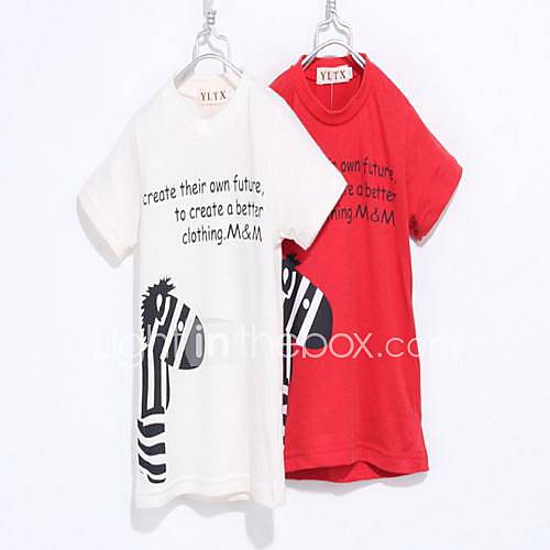 Boys Round Collar Zebra Tee