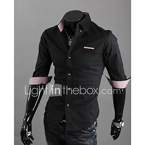 Midoo Short Sleeved Elegant Shirt(Black)