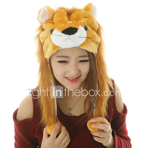 Unisex Lovely Lion King Warm Fuzzy Kigurumi Aminal Beanie