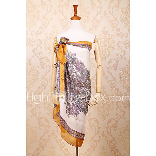 ZICQFURL Womens Fashion Simple Cashew Floral Long Scarf(Screen Color)