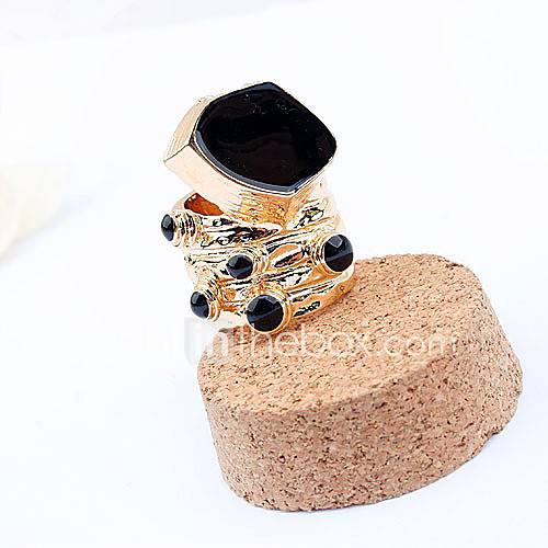 Ravier Womens Vintage Black Special Pattern Ring