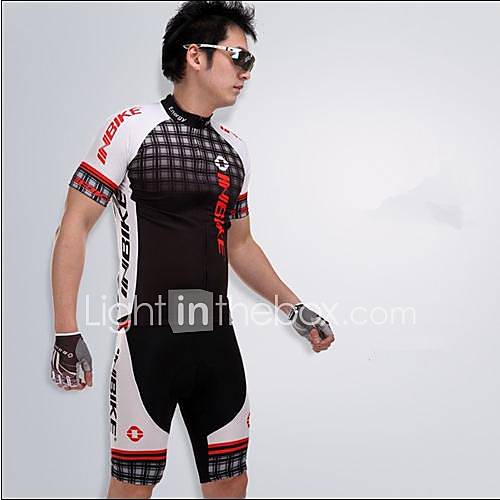 INBIKE Mens Cycling Short Sleeve T shirt 1/2 Pant Suit