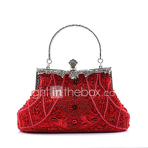 Freya WomenS Fashion Exquisite Outside Chanzhu Embroidered Bag(Red)