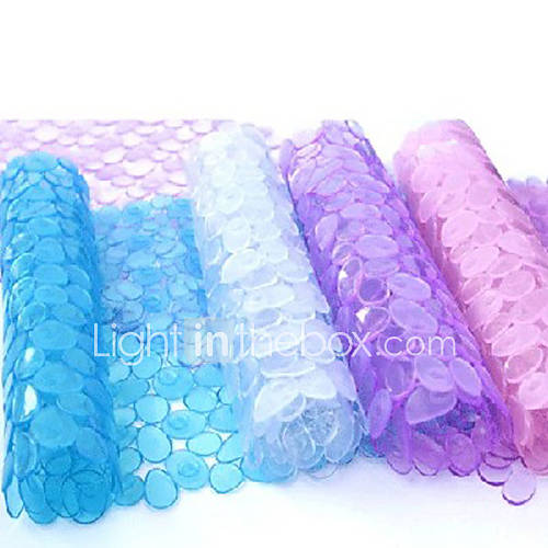 PVC Cobblestone Shaped Bath Mat, L36cm x W70cm x H1cm