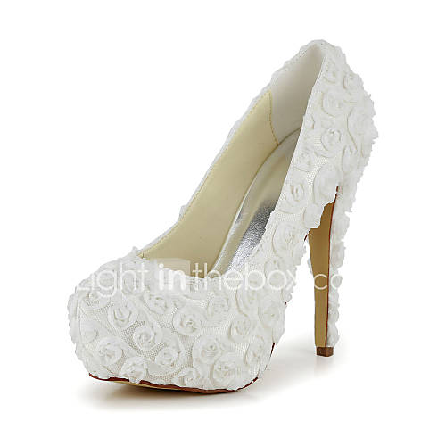 Satin Womens Wedding Stiletto Heel Heels Pumps/Heels Shoes(More Colors)