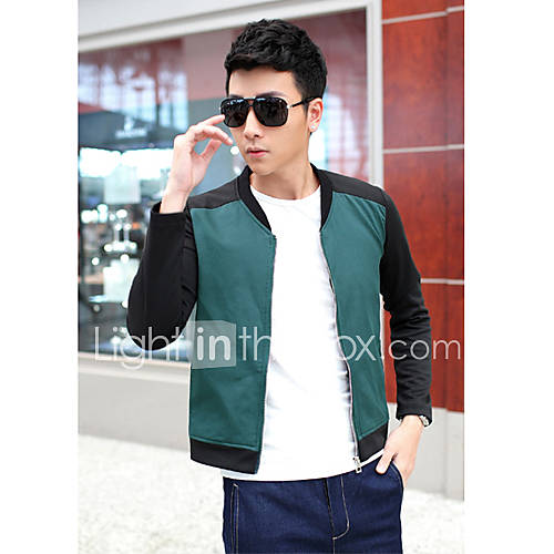 Shishangqiyi MenS Slim Fashion All Purpose Jacket(Green)