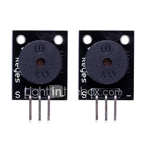 Compatible Arduino Passive Speaker Buzzer Module   Black (2PCS)