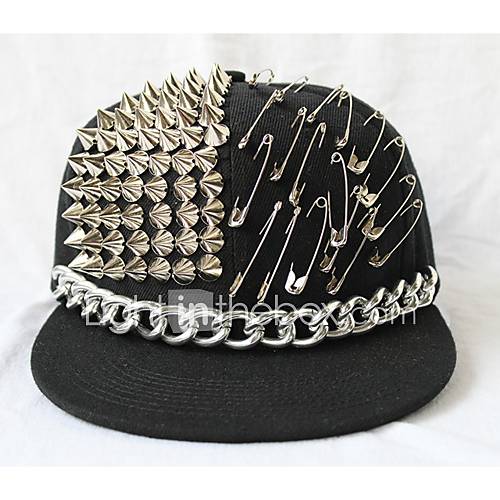 Unisex Flat Ledge Hat With Chain