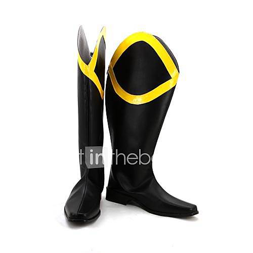 Power Ranger Jetman Black Condor Mens Cosplay Shoes