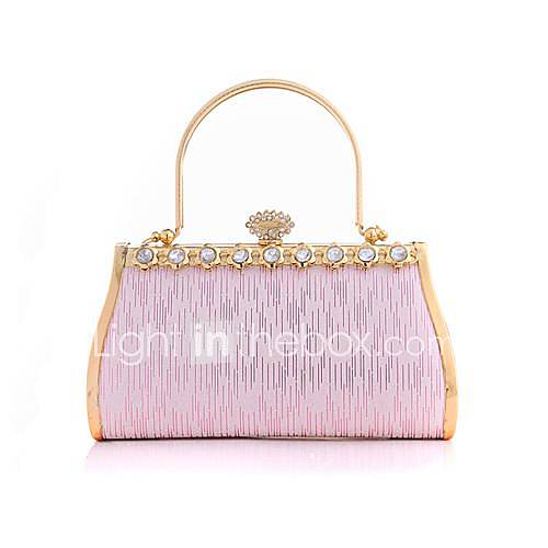 Womens Metal diamond evening bag handbag models to increase (lining color on random)