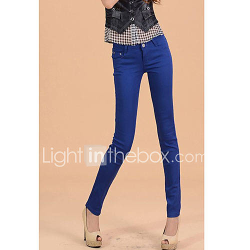 TS Simplicity Elasticity Slim Cut Casual Pencil Pants