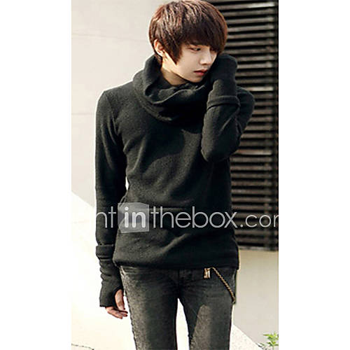 Mens Korean Fashion Detachable Collar T Shirts