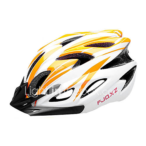 FJQXZ EPSPC Orange and Black Integrally molded Cycling Helmet(18 Vents)