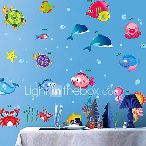 Animal Fish Sea World Wall Stickers