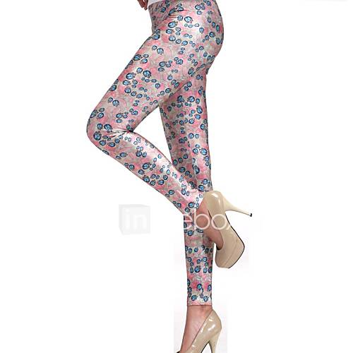 Elonbo Huaguduo Style Digital Painting Tight Women Leggings