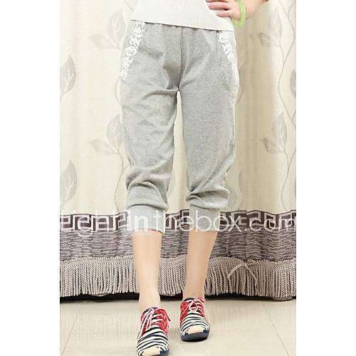 Womens Casual Fashioable Loose Cute Leisure Cropped Trousers Pants