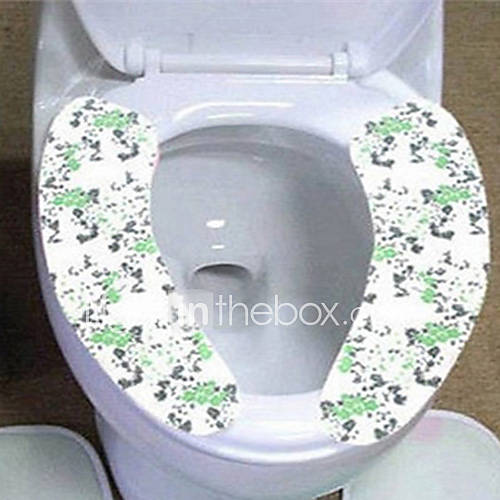 Polyester Sticky Type Toilet Cushie, L39cm x W9cm x H1cm