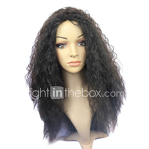 Capless Synthetic Long Black Curly Synthetic Hair Wig