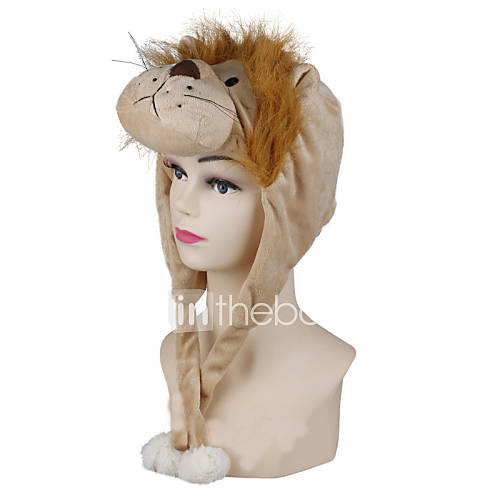 Unisex Fierce Male Lion Warm Fuzzy Kigurumi Aminal Beanie
