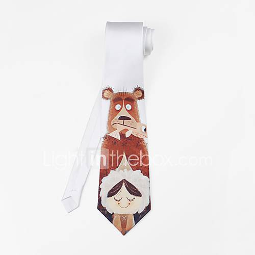 Mens Fashion Casual Fish pattern Tie