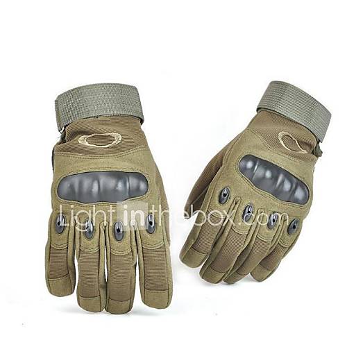 Outdoor Mens Silicone Warmkeep Windproof Shockproof Full finger Gloves