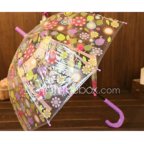 Childrens Transparent Cartoon Umbrella