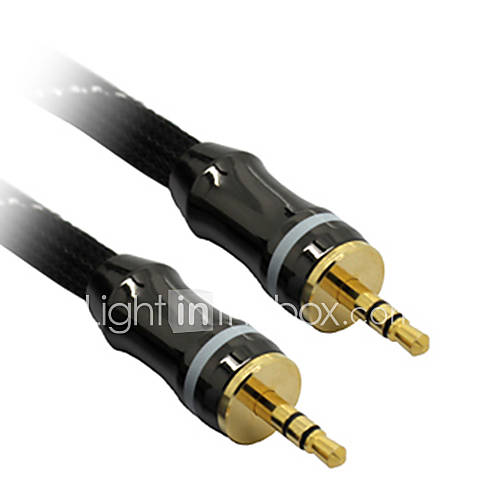 C Cable AUX 3.5mm M/M Audio Cable Black Net Plated(3M)