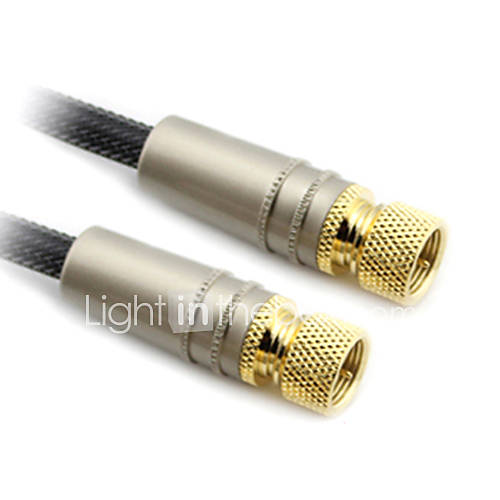 C Cable F Type Coaxial Cable M/M for HD Digital TV (1M)