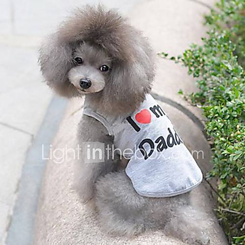 Petary Pets Cute Letter Pattern Cotton Vest For Dog