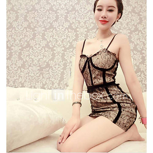 HGL Womens Sexy Lace Strap Bodycon Dress