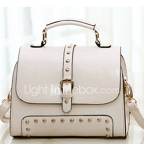 XIUQIU Womens Trendy Satchel Bag(White)