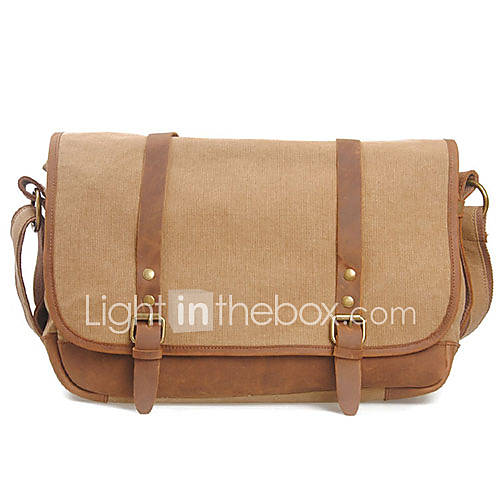 MUCHUAN Occident Retro Canvas Message Bag(Screen Color)