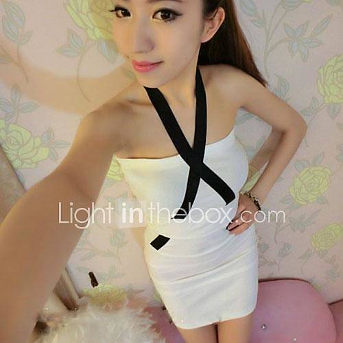 Womens Sexy Fashion Cultivate OneS Morality Strapless Neck Dress