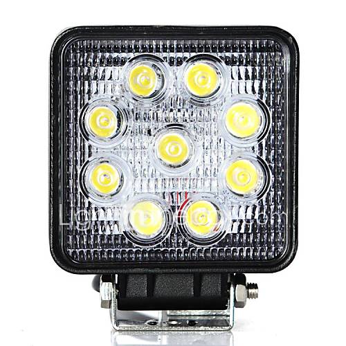 27W FLOOD Driving LED Work Light Offroad 4x4 Camping 4WD SUV Car Boat