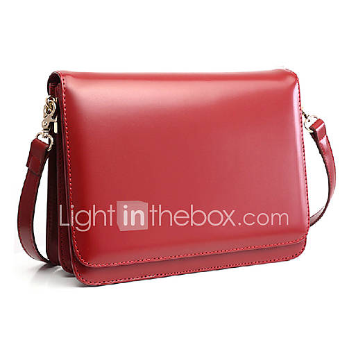 Fenghui Womens Solid Color Vintage PU Leather Shoulder Bag