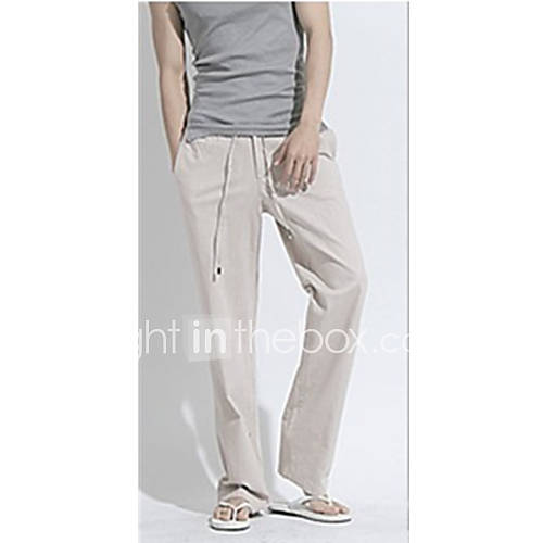 ZZT Loose Linen Straight Pants