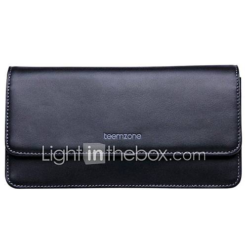 Unisex Casual Fashion Luxury Style Cowhide Bifold Card Receipt Coin Holder ID Window Handbag