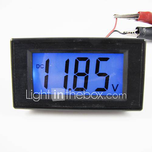 LCD Digital Panel 3 1/2 7.5 20V Blue Volt Meter