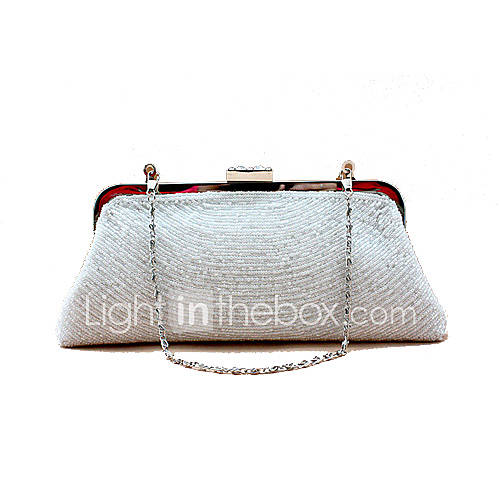 Freya WomenS Fashion Exquisite Beeded Purses(White)