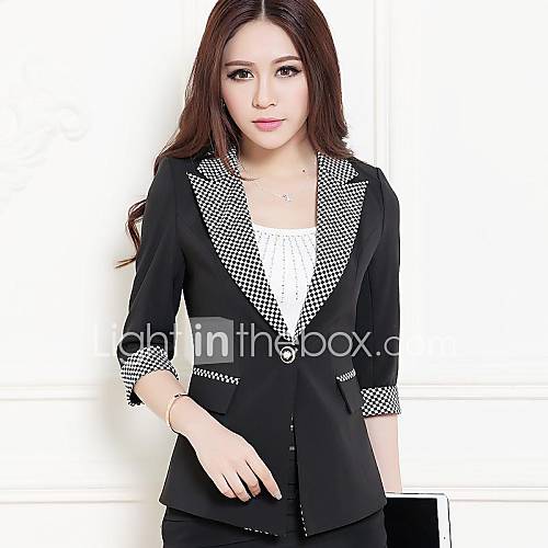 New Arrival Korean Slim Grid Print Blazer