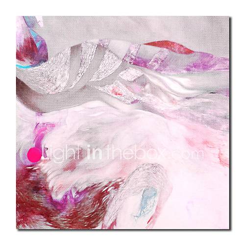 Hand Painted Oil Painting Abstract Pink for Living Room with Stretched Frame
