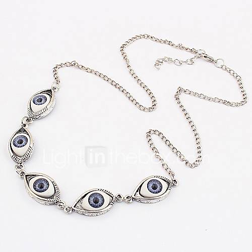 Shadela Eye Balls Silver Fashion Necklace CX143