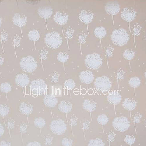 Classic Minimalism White Dandelion Dreams Window Film