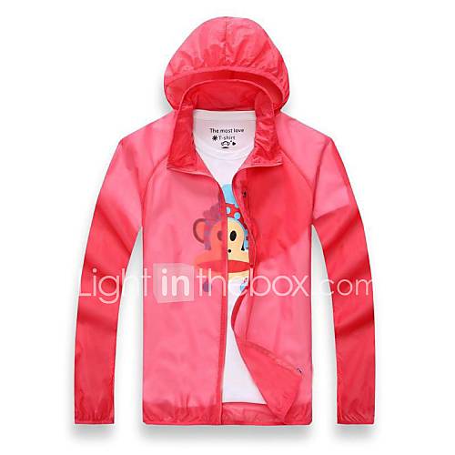 Outdoor Unisex Transparent Thin Windbreaker