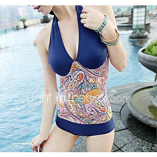 Womens Fashion Color Design Conjoined Sexy Style Nylon and Spandex One Piece Swimsuit