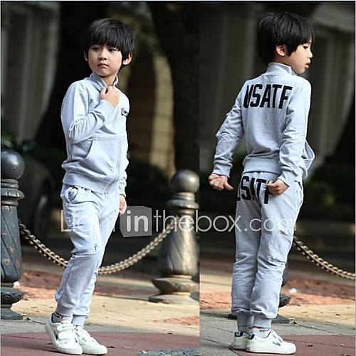 Boys Fashion Zip Collar Cardigan Sportwear